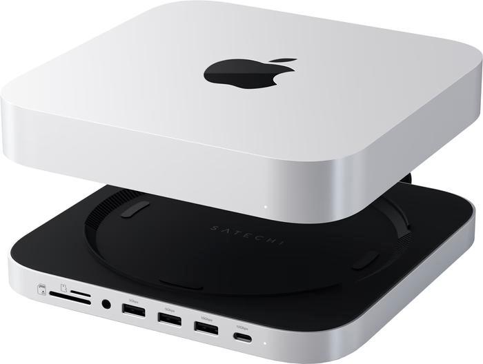 Satechi Aluminium Standaard Hub voor Mac Mini (2020-2023), Computers en Software, Overige Computers en Software, Zo goed als nieuw