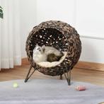 Kattenmeubel – Rattan - Kussens – Verhoogde voeten - Bruin, Ophalen of Verzenden, Nieuw