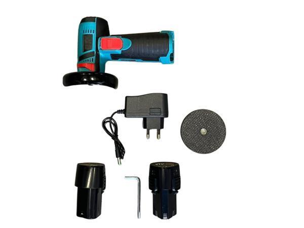 Veiling - Haakse Slijper Ø76mm Mini Slijptol incl. twee 21V, Doe-het-zelf en Verbouw, Gereedschap | Slijpmachines, Nieuw