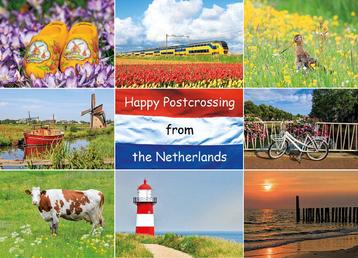 ansichtkaart Happy Postcrossing (HP001) beschikbaar voor biedingen