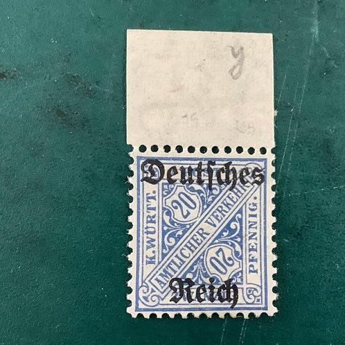 Duitse Rijk 1920 - Dienststempel: 20 Pf met watermerkringen, Postzegels en Munten, Postzegels | Europa | Duitsland