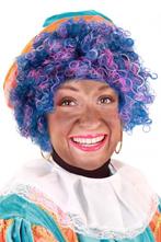 Pruik Piet Kroes Verstelbare Kap Regenboog Kleuren, Diversen, Sinterklaas, Ophalen of Verzenden, Nieuw