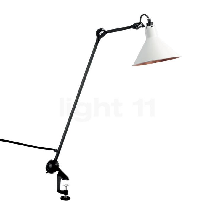 DCW Lampe Gras No 201 Klemlamp zwart conisch, wit/koper, Huis en Inrichting, Lampen | Tafellampen, Nieuw, Verzenden