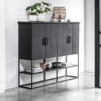 *WOONWINKEL* DTP Home Timeless Black Beam Zwarte Bergkast Te, Huis en Inrichting, Kasten | Wandmeubels, Verzenden, Nieuw
