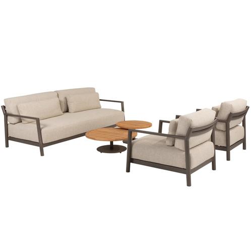 Volta Capresi stoel bank loungeset 5 delig teak terre 4, Tuin en Terras, Tuinsets en Loungesets, Nieuw, Ophalen of Verzenden