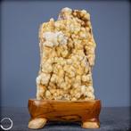 Natuurlijk kwarts- Kristalcluster op standaard- 2971.55 g, Nieuw