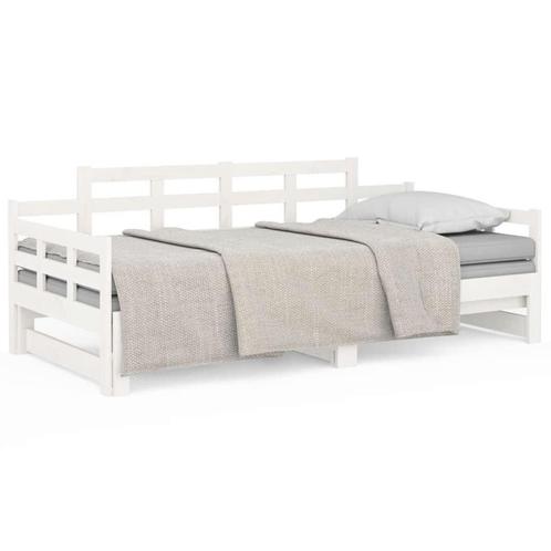 Uitschuifbare Slaapbank Grenen | Tweedekansje | Logeerbed, Huis en Inrichting, Slaapkamer | Slaapbanken, 90 cm, 190 cm of minder
