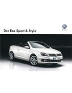 2012 VOLKSWAGEN EOS SPORT & STYLE BROCHURE DUITS, Boeken, Auto's | Folders en Tijdschriften, Nieuw, Volkswagen, Author