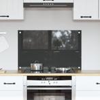 vidaXL Keuken Achterwand Donkergrijs 80 x 50 x 0.6 cm gehard, Huis en Inrichting, Keuken | Keukenbenodigdheden, Verzenden, Nieuw
