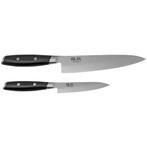Yaxell Tsuchimon Messenset - 2-delig - Koksmes 20 cm en U..., Huis en Inrichting, Keuken | Bestek, Ophalen of Verzenden, Nieuw