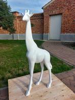 Beeld, 100 cm high giraffe white color - 100 cm - laminaat