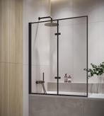 Badwand Medal 120 x 140 cm Zwart Badscherm Draaibaar 5 mm, Verzenden, Nieuw, Bad
