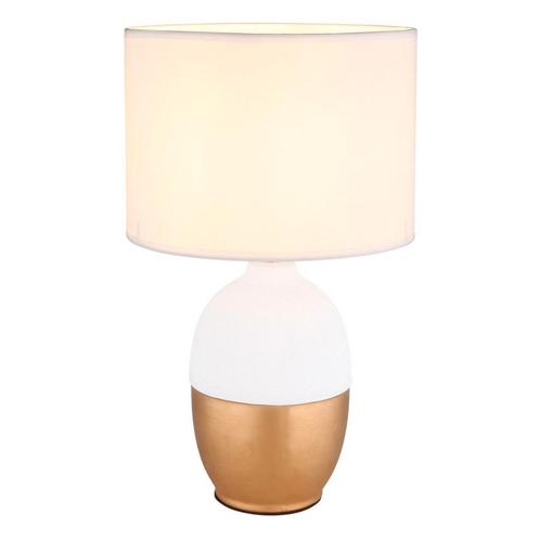 Tafellamp VALENTINO Wit E14 Keramiek ø25.0cm H:43.0cm, Huis en Inrichting, Lampen | Tafellampen, Nieuw, Overige materialen, Ophalen of Verzenden