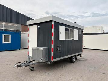 Schaftwagen snelverkeer - 4x2 meter met toilet en berging beschikbaar voor biedingen