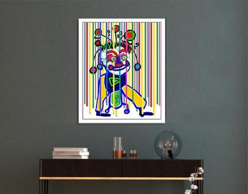 Paul Kostabi & Giuseppe Fortunato (XX) - KF0820, Antiek en Kunst, Kunst | Schilderijen | Modern