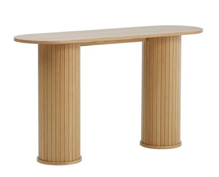 Sidetable Nola eiken 130 cm - Naturel, Huis en Inrichting, Tafels | Sidetables, Nieuw, Ophalen of Verzenden