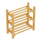 [en.casa] Schoenenrek Keuruu grenen 60x60x25 cm houtkleurig, Verzenden, Nieuw