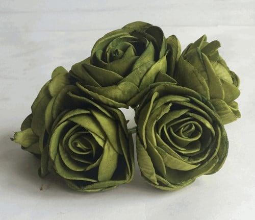 Ranonkels foam Mosgroen 6 cm doos 30 stuks, Huis en Inrichting, Woonaccessoires | Kunstplanten en Kunstbloemen, Nieuw, Ophalen of Verzenden