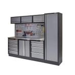 Werkbankset - met RVS plaat omkleed werkblad,, Ophalen of Verzenden, Nieuw