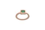 Ring - 9 kt. Roségoud - 0.65ct. tw. Smaragd, Nieuw