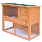 Konijnenhok 90cm | Tweedekansje - Houten Knaagdierverblijf, 60 tot 90 cm, Nieuw, Ophalen of Verzenden, Konijn