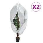 vidaXL Plantenhoes met ritssluiting 2 st 70 g/m² 3,14x2,5 m, Verzenden, Nieuw