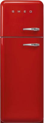 Smeg FAB30LRD6 retro jaren 50 koelkast - rood - linksdraaien, Witgoed en Apparatuur, 150 tot 200 liter, Verzenden, 60 cm of meer