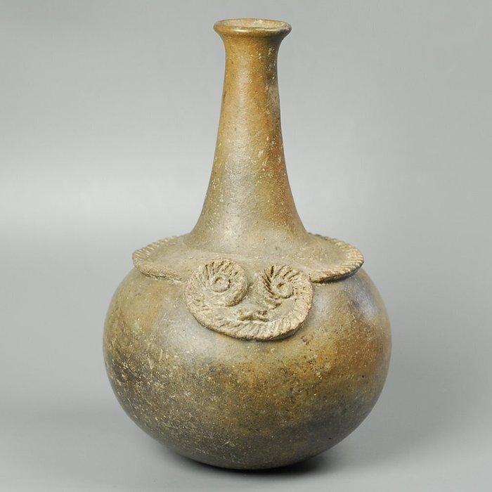 Chavin Aardewerk Pre-columbian Chavin Owl Effigy Vessel, Verzamelen, Mineralen en Fossielen
