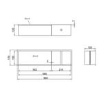 Toiletrolhouder Best Design Zione Inbouw 60x17x12 cm RVS, Ophalen of Verzenden, Nieuw