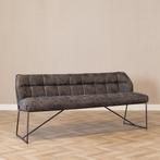 40% Korting: Eetkamerbank Abel antraciet microvezel 185 cm, Huis en Inrichting, Stoelen, Ophalen, Industrieel, Modern, Zo goed als nieuw