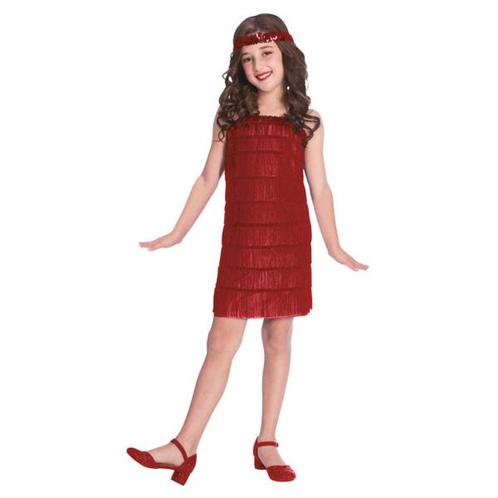 Flapper Jurk Meisje Rood, Kleding | Dames, Carnavalskleding en Feestkleding, Nieuw, Ophalen of Verzenden