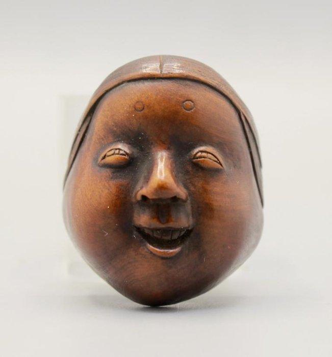 Okame - Hout - Seigyu - Japan - Negentiende eeuw, Antiek en Kunst, Antiek | Overige Antiek