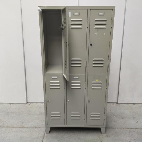balans knijpen Symmetrie ≥ 6-deurs lockerkast OVERTOOM retro locker kledingkast — Kasten |  Lockerkasten — Marktplaats
