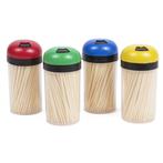 Benson Cocktailprikkers in dispensers - Hout - 6.5 cm - S..., Ophalen of Verzenden, Nieuw