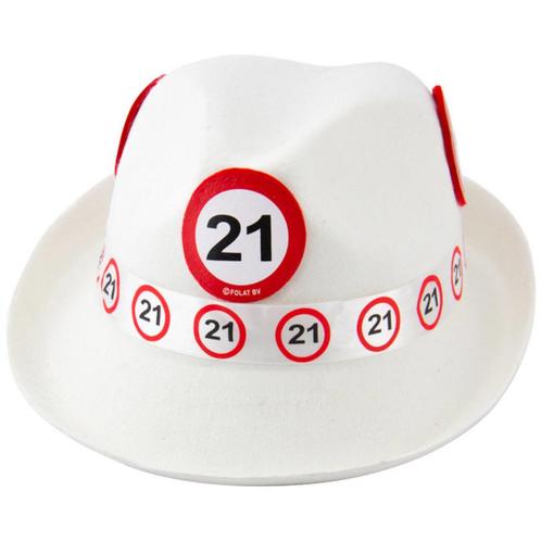 Hoed 21 Jaar Verkeersbord, Hobby en Vrije tijd, Feestartikelen, Nieuw, Verzenden
