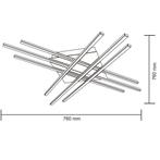 LED Plafondlamp - Plafondverlichting - Glomin - 45W -, Ophalen of Verzenden, Nieuw, Metaal