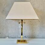 Tafellamp - Messing, Acryl - Vintage Regency Lamp, Antiek en Kunst, Curiosa en Brocante