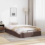 vidaXL Bedframe zonder matras 120x200 cm kunstleer bruin, Overige materialen, Bruin, Verzenden, Nieuw