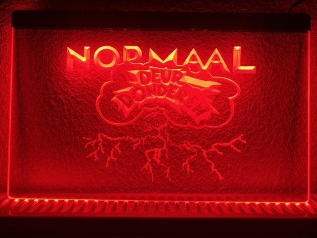 Normaal deurdonderen neon bord lamp LED verlichting reclame, Verzamelen, Merken en Reclamevoorwerpen, Nieuw, Verzenden