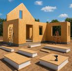 SIP - ISOLATIE - SANDWICH - PREFAB - BOUW PANELEN, Doe-het-zelf en Verbouw, Platen en Panelen, Ophalen of Verzenden, Nieuw, Hout