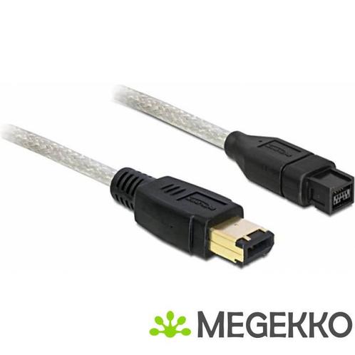 Delock 82595 Kabel FireWire 9-pins male > 6-pins male 1 m, Computers en Software, Overige Computers en Software, Nieuw, Verzenden