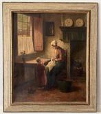 Hendrikus van Langen (1874-1964) - Boeren interieur met