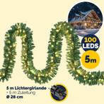 Guirlande Groen 5mtr slinger kerstslinger 100 LED´s Kerst.., Diversen, Verzenden, Nieuw