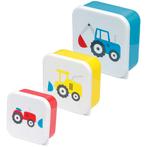 Lunchbox - Trekkers Rood/Geel/Blauw - Set van 3 (M/L/XL) NIE, Huis en Inrichting, Ophalen of Verzenden, Nieuw