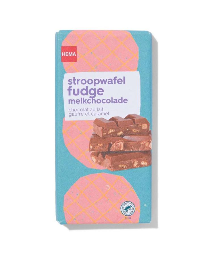 HEMA Chocoladereep melk stroopwafel fudge 180gram, Diversen, Sinterklaas, Nieuw, Verzenden