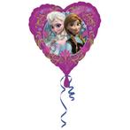 Frozen Helium Ballon Hart 45cm leeg, Nieuw, Verzenden