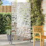 vidaXL Privacyscherm Grijs Staal, Verzenden, Nieuw, IJzer