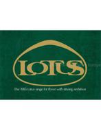 1985 LOTUS PROGAMMA BROCHURE ENGELS, Nieuw, Author