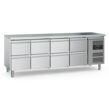 Ecofrost Koelwerkbank 8 Laden | 553 liter | +2/+8°C | RVS | beschikbaar voor biedingen