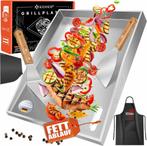 KESSER® RVS Grillplaat Plancha - 40x30cm - Tot 800°C - Vaatw, Verzenden, Nieuw